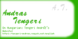 andras tengeri business card